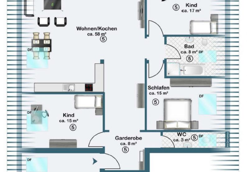 Grundriss DG links