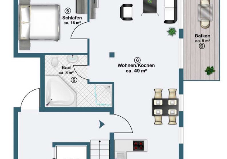 Grundriss DG rechts
