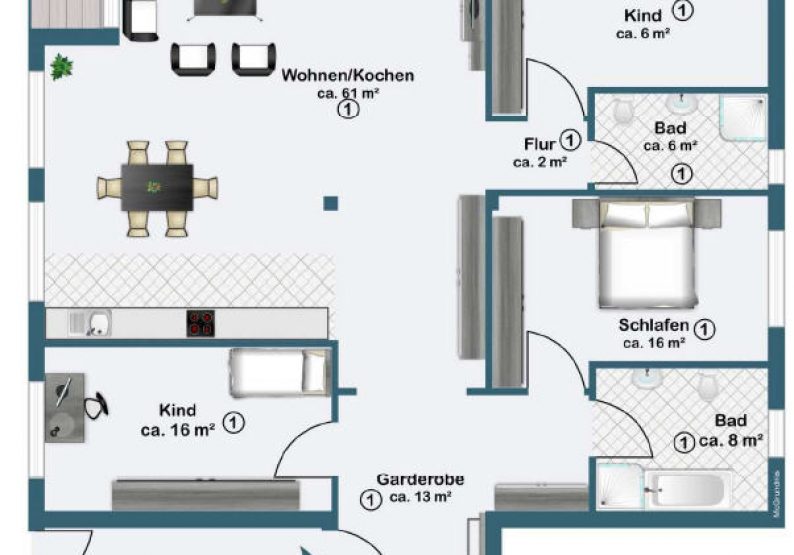 Grundriss EG links