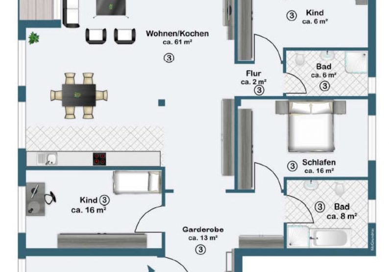 Grundriss OG links