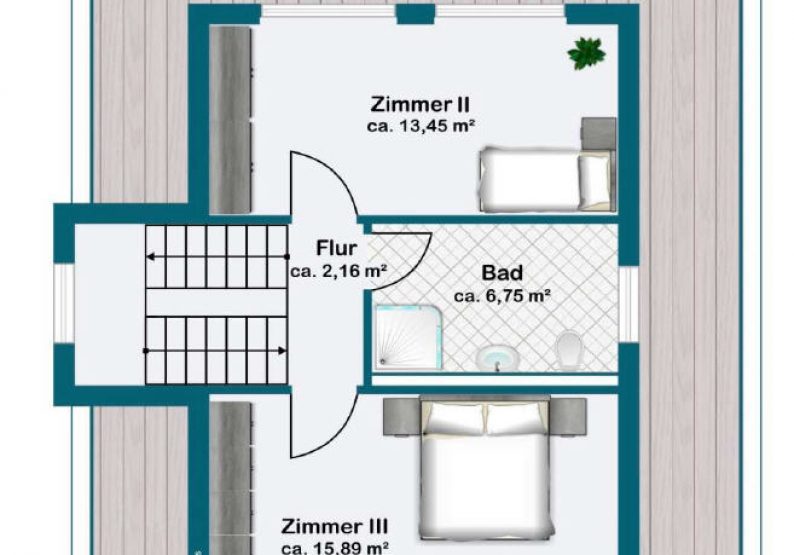 Grundriss StG (Haus B)